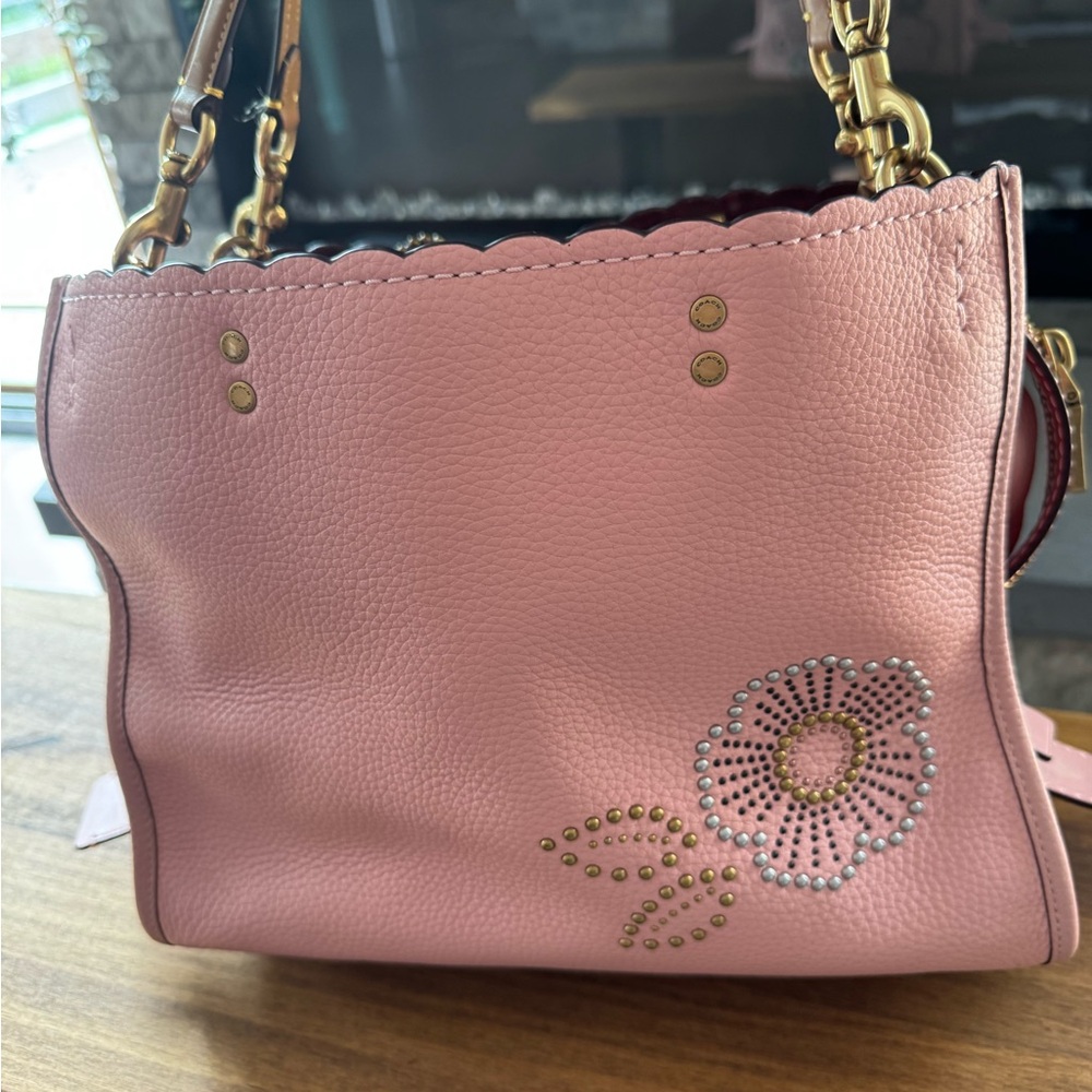 Coach 1941 Rogue 31 Rivet Pink TeaRose Glovetanned Pebbled Leather Bag, NWOT - Picture 8 of 14